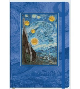 Taccuino in Filigrana di Carta –Notte stellata di Van Gogh- Origamo
