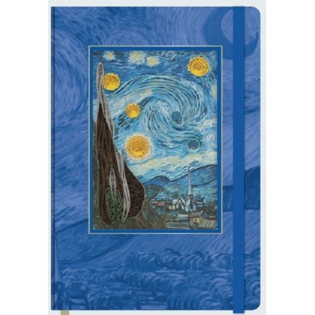 Taccuino in Filigrana di Carta –Notte stellata di Van Gogh- Origamo