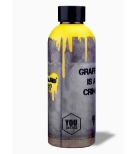Borraccia Banksy Graffiti Is a Crime Dual 500 ml