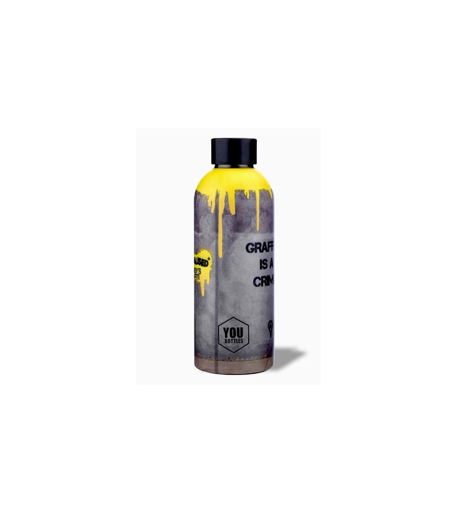 Borraccia Banksy Graffiti Is a Crime Dual 500 ml