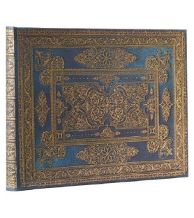 Paperblanks , Libro degli Ospiti (230mm x 180mm) bianco. Blu Lussuoso