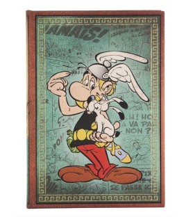 Paperblanks. Quaderno copertina rigida con elastico, pag. neutre. Cm 12x17. Asterix