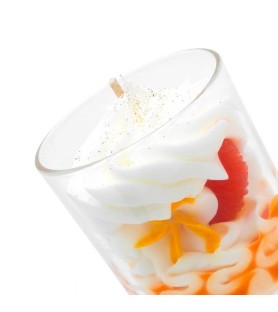 Candela Gourmet Artigianale Clementina monoi. CM 8 x 6.5. Fatto a mano