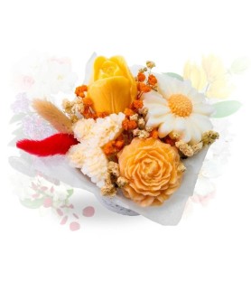 Bouquet profumato al moscone bianco. cM 12 X 12 X 12. Fatto a mano