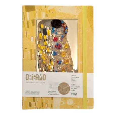 Taccuino Origamo Il Bacio di Klimt in filigrana di carta