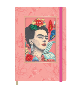 Taccuino Origamo Frida Kahlo in filigrana di carta artigianale