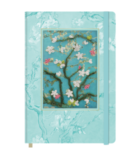 Taccuino Origamo Mandorlo in Fiore Van Gogh in filigrana di carta