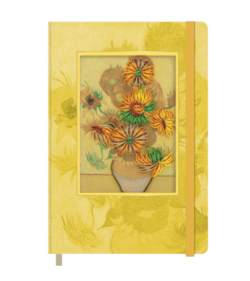 Taccuino Origamo Girasoli Van Gogh in filigrana di carta
