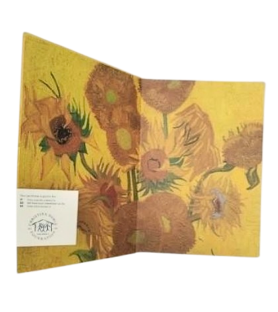 Taccuino Origamo Girasoli Van Gogh in filigrana di carta