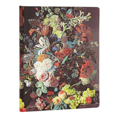 Paperblanks, quaderno taccuino rigido, cm 12x17, riga,Van Huysum