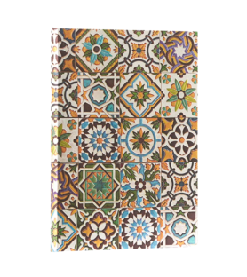 Taccuino rigido pagine riga .cm 13x18 - Linea Piastrelle portoghese - Paperblanks