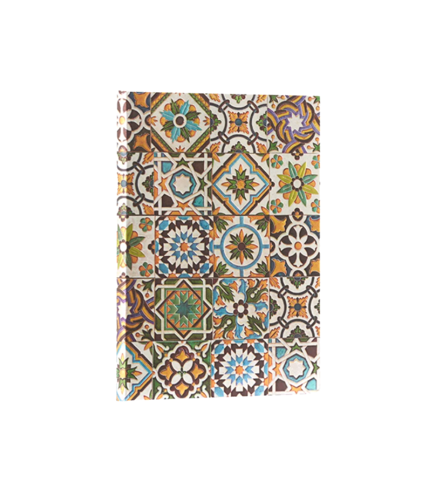 Taccuino rigido pagine riga .cm 13x18 - Linea Piastrelle portoghese - Paperblanks
