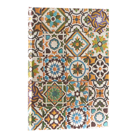 Taccuino rigido pagine riga .cm 13x18 - Linea Piastrelle portoghese - Paperblanks
