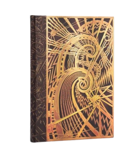 Paperblanks. Quaderno copertina rigida con elastico, a righe cm 12x17. New York deco