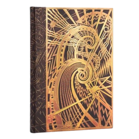 Paperblanks. Quaderno copertina rigida con elastico, a righe cm 12x17. New York deco