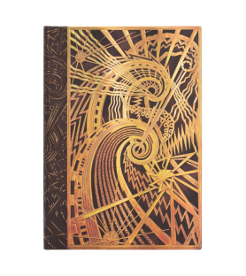 Paperblanks. Quaderno copertina rigida con elastico, a righe cm 12x17. New York deco