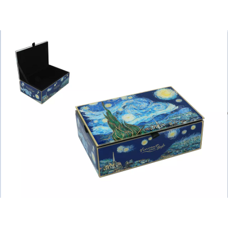 Portagioie in Vetro Notte Stellata Van Gogh 15x10 cm | Carmani