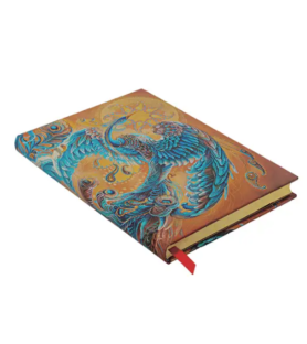 Paperblanks. Quaderno copertina rigida con elastico, a righe cm 12x17. L'uccello della felicità