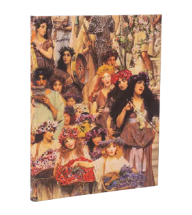 Taccuino 180x230mm, a righe,chiusura elastico,carta avorio,144pag - Lawrence alma.Tadema
