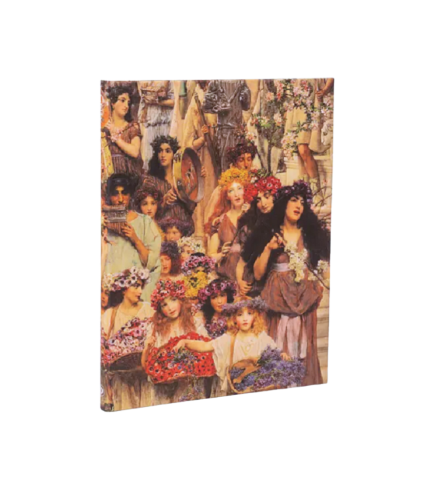 Taccuino 180x230mm, a righe,chiusura elastico,carta avorio,144pag - Lawrence alma.Tadema