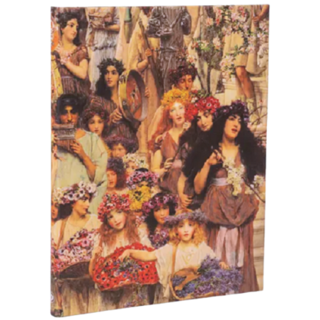 Taccuino 180x230mm, a righe,chiusura elastico,carta avorio,144pag - Lawrence alma.Tadema