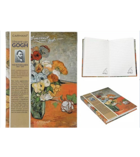 Quaderno Cartonato Fiori in un Vaso Van Gogh 15x21 | Carmani