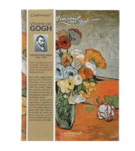 Quaderno Cartonato Fiori in un Vaso Van Gogh 15x21 | Carmani