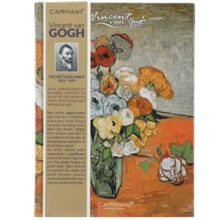 Quaderno Cartonato Fiori in un Vaso Van Gogh 15x21 | Carmani