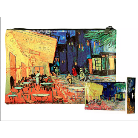 Pochette Astuccio Terrazza del Caffè Van Gogh 21x15 cm | Carmani