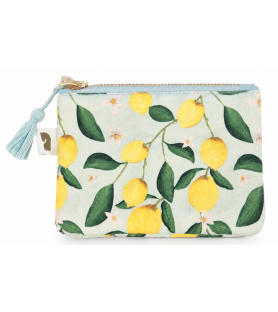 Mini Trousse Limoni Dolce Vita in Cotone. CM 13.5 X 9.5