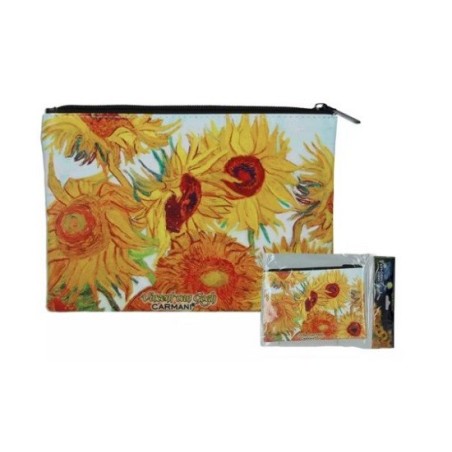 Pochette Astuccio I Girasoli di Van Gogh 21x15 cm | Carmani