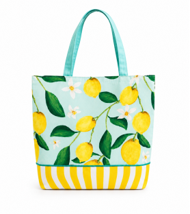 Shopper, borsa  con manici e chiusura a bottone. La dolce vita. cm 35 x 36 10 cm