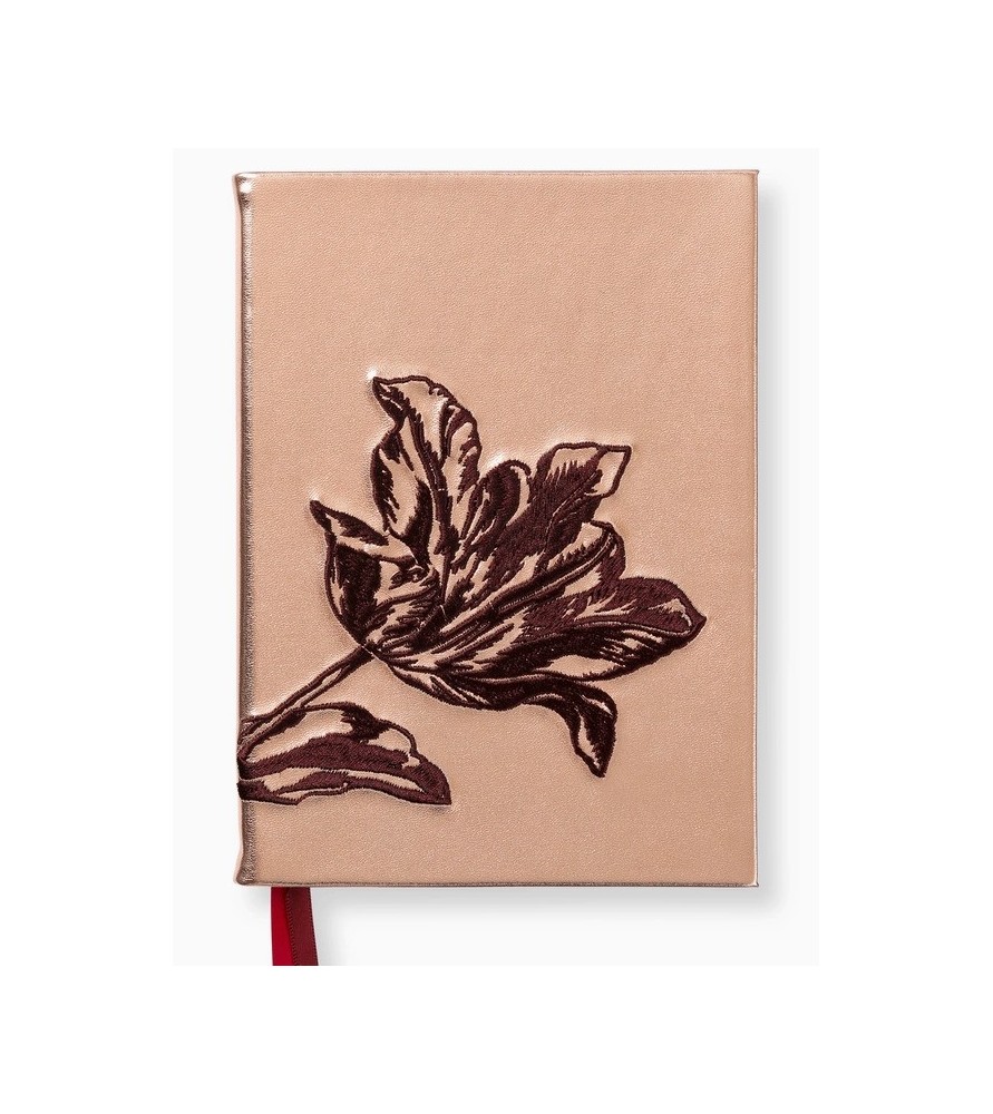 Quaderno Taccuino ricamato Tulip. 13,5 x 18,5 x 1,5 cm