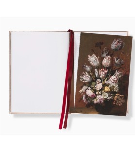 Quaderno Taccuino ricamato Tulip. 13,5 x 18,5 x 1,5 cm