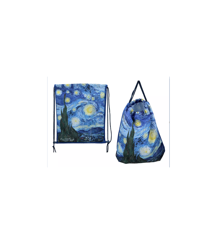 Sacca Zainetto Notte Stellata Van Gogh 38x50 cm | Carmani