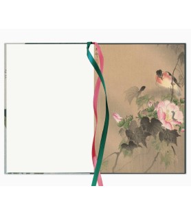 Quaderno Taccuino in raso/cotone con fiori di loto in fiore (Ohara Koson, Rijksmuseum)