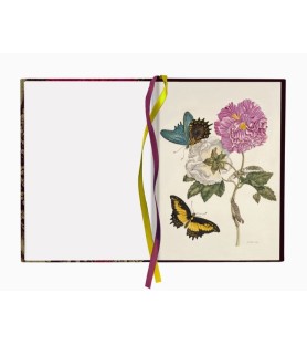 Taccuino, Quaderno in cotone - Farfalle- 13.5 x 18,5 x 1,5 cm