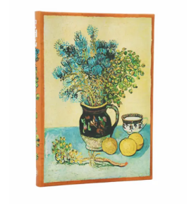 Paperblanks- Taccuino pagina a righe, copertina rigida ,cm 18x12-Natura morta di Van Gogh