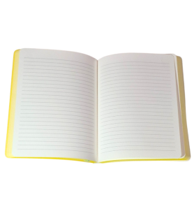 Taccuino soft Dolce Vita Limoni e foglie Bordi Gialli - 256 Pagine a Righe