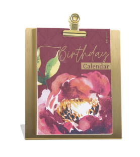 Calendario da tavolo con base acquerello rosa. Arte&bene