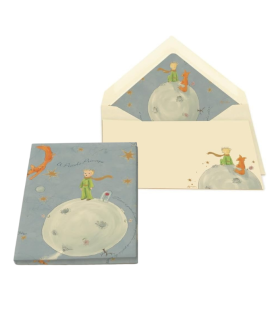 Carta da lettera pocket con busta 7x11 cm.Il piccolo principe.