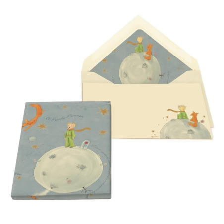 Carta da lettera pocket con busta 7x11 cm.Il piccolo principe.